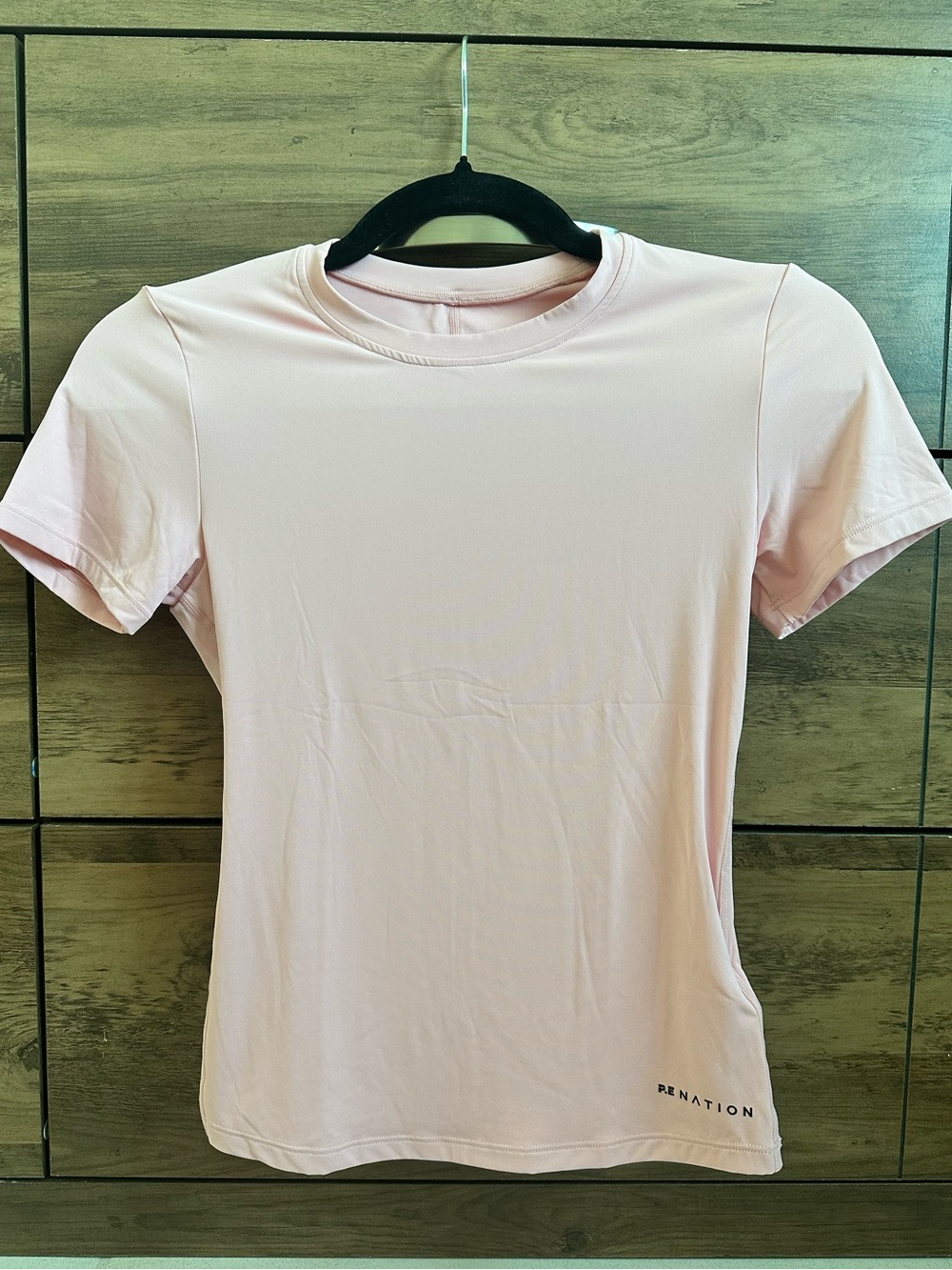 P.E Nation Light Pink Crewneck Short Sleeve Tee NEW Without Tags